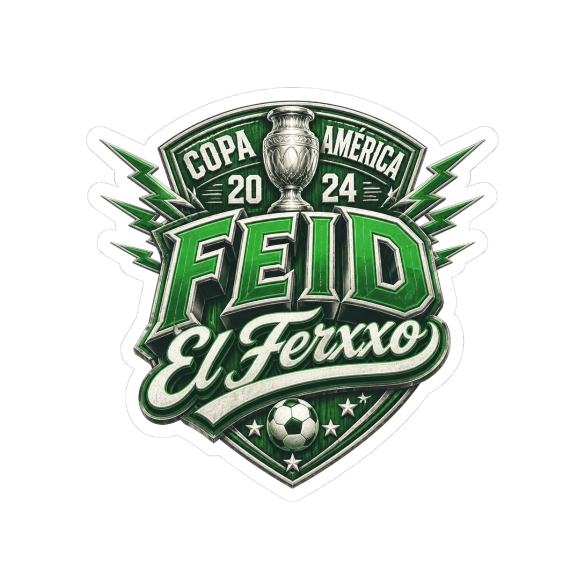 Feid "Copa América 2024" Sticker - alternate angle 1, merchandise